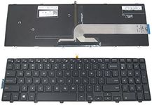 LeFix Replacement Backlit Keyboard (with Frame) for Dell Inspiron 15 3541 3542 3543 3551 3558 3559 5000 5542 5545 5547 5548 5551 5555 5552 5557 5558 5559 and 17 5000 (Only Work on Backlit Models)