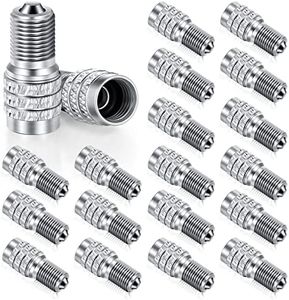 20 Pack Double Seal Valve Stem Cap Inflate Tire Valve Caps Flow Through Tires Air Cap for High Pressure Truck Car RV Semi Bus Tires