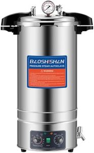 BAOSHIOSHAN 25 Quart Autoclave Automatic Stainless Steel Autoclave for Mushroom Growing, Jar and Equipment