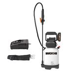 WORX 18V(20V Max) Cordless Garden Sprayer WG829E Universal Sprayer, 5L Tank, Safe Air Compressor Pump,w/Long Lance & Shoulder Strap & nozzle (adjustable), PowerShare, 1* 2.0Ah Battery, 1*2A Charger