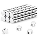 Wukong N45 Tiny Magnets 3x2mm | 60 Pack, Small Round Magnets for Craft, Miniature Mangets for Models Craft DIY Refrigerator Home Office