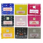 Satya Mixture Incense Cone x9 pack of Agarbatti, Citronella, Dragons Blood, Palo Santo, Positive Vibes, Rose, Sandalwood, Super Hit, White Sage by SAMASIA