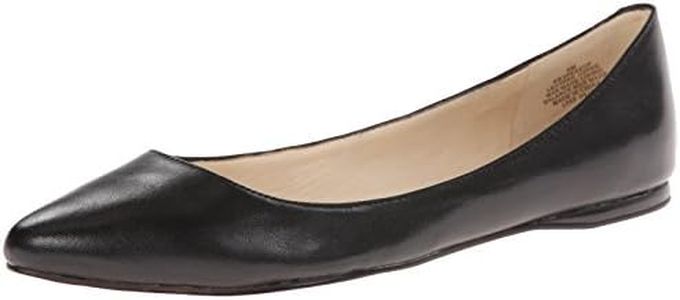 NINE WEST Women's Speakup Ballet Flat, Black, 8.5 US