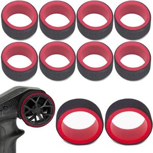 Rc Cars Transmitter Steering Wheel Foam Grip 10Pcs Hand Wheel Sponge for Traxxas TRX4 Slash Tqi Futaba 3PV 4PV 4PLS 4PX 7PX Prc X4 Flysky GT2 GT3 GT5 Radiolink, Sanwa