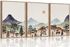 CHDITB Framed Mountain Wall Art Set
