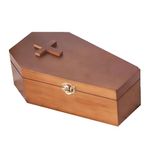 Yestic Wooden Animal Coffin Jewelry Box Pet Ashes Box, Wood Keepsake Memorial Urns Pet Casket Coffin,Pet Urns for Dogs,Cats