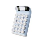 Mechanical Switch Calculator,Handheld for Daily and Basic Office,10 Digit Large LCD Display (Blue)