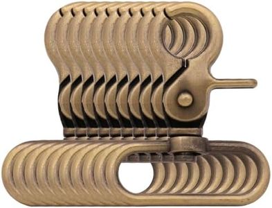 BIKICOCO 1-1/2'' Swivel Trigger Snap Hook Lobster Claw Clasp Spring Loaded Clip, Oval-Ring Ended, Antique Brass - Pack of 10