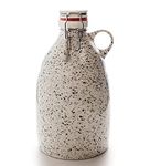 Ceramic Kombucha or Beer Growler Jug for Bottling Home Brewing Beer, Soda, or Cider - 84-ounce