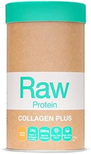 Amazonia Raw Protein Collagen Plus Vanilla Maple - Marine Collagen Peptides with Vitamin C & Zinc for Hair, Skin & Nails, Dairy-Free, Gluten-Free, Organic Protein Powder, low FODMAP, 450g