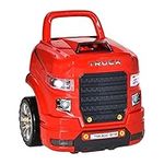 Qaba Kids Truck Engine Toy Set, Educational Car Service Station Kids Tool Set, Take Apart Workshop for 3-5 Years Old Red