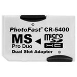 Gamer Gear Dual Micro SD SDHC to Pro Duo Memory Stick Adapter card compatible with the Playstation Portable PSP Console 1000, 2000, 3000 & Cyber shot Camera