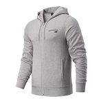 New Balance Classic Core Fleece Full Zip, Men, Athletic Grey, S