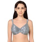 Wacoal Women’s Awareness| Non Padded | Wired |Full Cup| Comfort Strap |Everyday Wear | Plus Size | Full Support Bra - Grey(34DD)