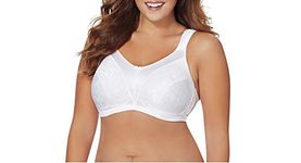 JUST MY SIZE Women's Cushion Strap Minimizer Bra Mj1979, White, 50D