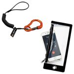 Cell Phone Tethering Kit, Includes Water Resistant Zippered Phone Sleeve & Tethering Lanyard, Ergodyne Squids 3195