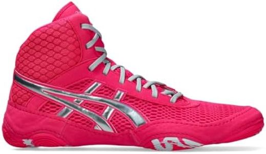 ASICS Women's MATBLAZER Wrestling Shoes, 8H, Pink GLO/Cool Grey