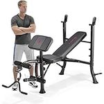 Marcy Eclipse BE1000 Barbell Weight Bench - Black/Red