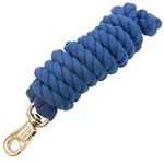 Intrepid International Cotton Lead Rope with Bull Snap, Royal Blue