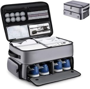 BRANTMAKER Golf Trunk Organizer, Golf Accessories for Men/Women to Storage Stuff and Gear, Cool Gifts for Golfers, Dad, Him/Her, Birthday or Father’s Day (Gray)