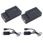 2PCS 11.1V 1050mAh 25C 3S Upgraded Lithium Battery for MJX H16 H16P H16E H16H H16DR H16SC H16BM 16027 14301 JC16EP RCM029 HP161 HB17 RC High-Speed Racing, Electric Model Toy Car Backup Lipo Battery