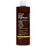 Furniture Clinic Teak Brightener | Enhances Natural Color and Shine of Wood | Increases Absorption of Teak Oil | Great for Use on All Outdoor and Marine Wood | Makes 34 Fl. Oz.