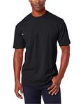 Dickies Men's Short Sleeve Heavyweight Crew Neck Tee, Black, Large