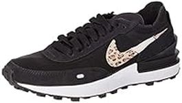 NIKE Women's W Waffle One Se Sneaker, Black Multi Color, 3 UK