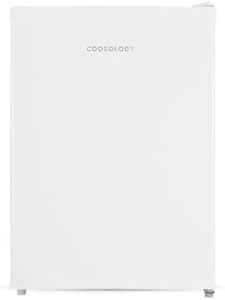 Cookology MFR67WH Small Table Top Mini Fridge in White - 67 Litre Capacity - For Counter Tops - Reversible Door - Adjustable Temperature Control & Legs - Chiller Box