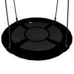 Disc Giant Nest Web Rope Hanging Tree Swing Seat Set Heavy Duty Easy to Set Up for Kids Children Adult Outdoor Backyard Garden 40"/24"