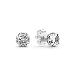 Pandora Signature Women's Sterling Silver Sparkling Crown Cubic Zirconia Stud Earrings, No Box