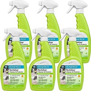 StoneTech Revitalizer, Cleaner & Protector for Tile & Stone, 24-Ounce (.710L) Spray Bottle, Citrus Scent, 6-Pack