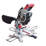 Mitre Saw, KATSU Compound Sliding Mitre Saw 210mm with 24T TCT Blade, 230V 1700W Multi-Purpose Wood Frame Cutting Machine 101502