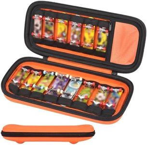 Finger Skateboard Case for TECH DECK Fingerboard Ultra DLX 14 Pack, Element Collectible Mini Skateboards Holder, Kids Toy Storage for Sticker Sheets, Wheels, Tool, Screws and Nut- Box Only, Orange