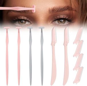 Eyebrow Razors for Women, Replaceable Face Razors kit, Dermaplane Shaving Tool for Men & Women, Face Razors for Peach Fuzz and Hair Removal, 4pcs Replacement Blades Available