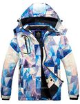 Wantdo Women's Ski Snowboarding Jacket Waterproof Warm Winter Windproof Coat Mountain Flora M