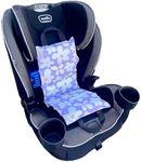 Little Bum Coolers Original Car Seat Cooler Washable Insulated Ice Pack Infant Car Seat Cooling Cushion Mat for Hot Weather Multifunctional Baby Cooling Pad (Daisy)