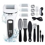 ELEL3ST Electric Foot Callus Remover Kit, UBS Rechargeable Waterproof 19 in 1 Professional Pedicure Kit With Intelligent Digital Display, No Matter Day or Night, the Number is Still Clear