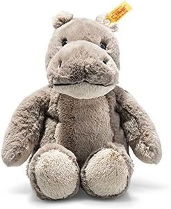 Steiff Cuddly Friends Nobby Hippo - 28 cm - Cuddly & Soft - Washable - Grey (045646)