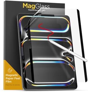 magglass MagFlex Paper-Like Screen Protector for iPad Pro 13" inch M4 2024 (7th Gen) - Magnetic Removeable PET Paper Feel Texture for Writing and Drawing (Matte Finish)