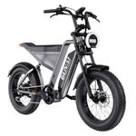 GUNAI-Y Moped Electric Bike for Adults 20 Inch Off-Road Dirt Electric Mountain Bike with 48V18AH Lithium-Ion Battery, 7-Speed Full Suspension