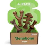 Benebone Dog Chew Toy Gift Box for Aggressive Chewers with Wishbone, Fishbone, Stick & Zaggler, Long Lasting Boredom Breakers, 100% Real Flavours, For Large Dogs, Made in the USA.