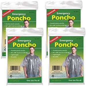 Coghlan's 9173 Emergency Poncho 4 Pack
