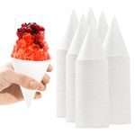 Eco Friendly Leak Proof 6 Oz Paper Cups 600 Pk. Perfect Snow Cone Cup for Kids Parties or Weddings. Great Paper Cup for Office Water Cooler or Sno Cone Maker Machine Accessories or Disposable Funnel.