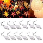 Paper Lantern Lights Battery Operated Hanging LED Lights Super Bright Easy Use Decorative Lighting for Outdoor/Indoor Wedding Camping Party Events Balloon Lanterns,Last 36 Hours(Warm White) (30PCS)