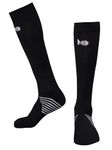 Mint & Oak Bamboo Compression Socks For Men & Women, Sports Socks - Odour Free & Superior Grip, Running, Hiking, Cycling, Boosts Blood Circulation & Recovery (IN, Alpha, Free Size, 1, Black)