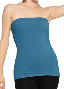 Women's Cotton Tube Top Teal 4X