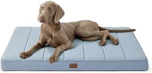 Bedsure Cooling Dog Beds Large Sized Dog - Extra-Large Orthopedic Waterproof Puppy Bed with Removable Washable Cover, Egg Crate Foam Pet Mat, Suitable for Pet Up to 100 lbs