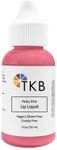 TKB Lip Liquid Color | Liquid Lip Color for TKB Gloss Base, DIY Lip Gloss, Pigmented Lip Gloss and Lipstick Colorant, Moisturizing, Made in USA (1floz (30ml), Perky Pink)