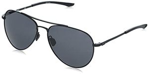 Under Armour Adult UA Instinct Pilot Sunglasses, Matte Black/Grey, 57mm, 15mm
